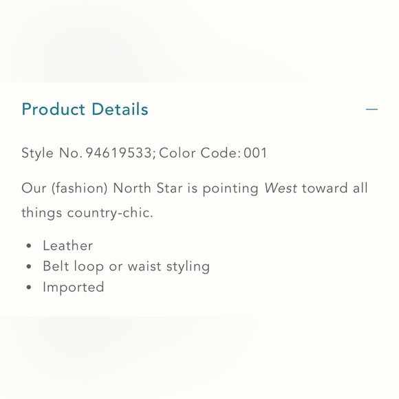 Anthropologie Vintage Western Belt Women’s XL | Light Sand Beige Leather | NWT - Picture 3 of 8